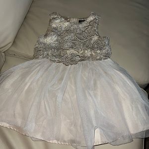 Gold cream formal dress